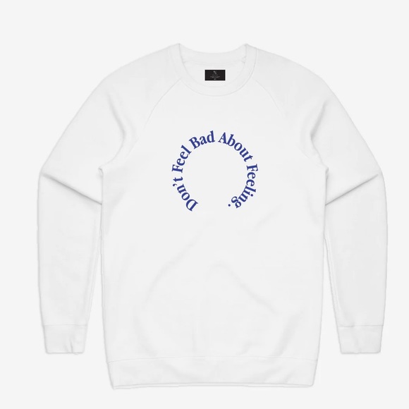 NEW Peace Collective Don’t Feel Bad About Feeling Sweatshirt - Picture 4 of 7